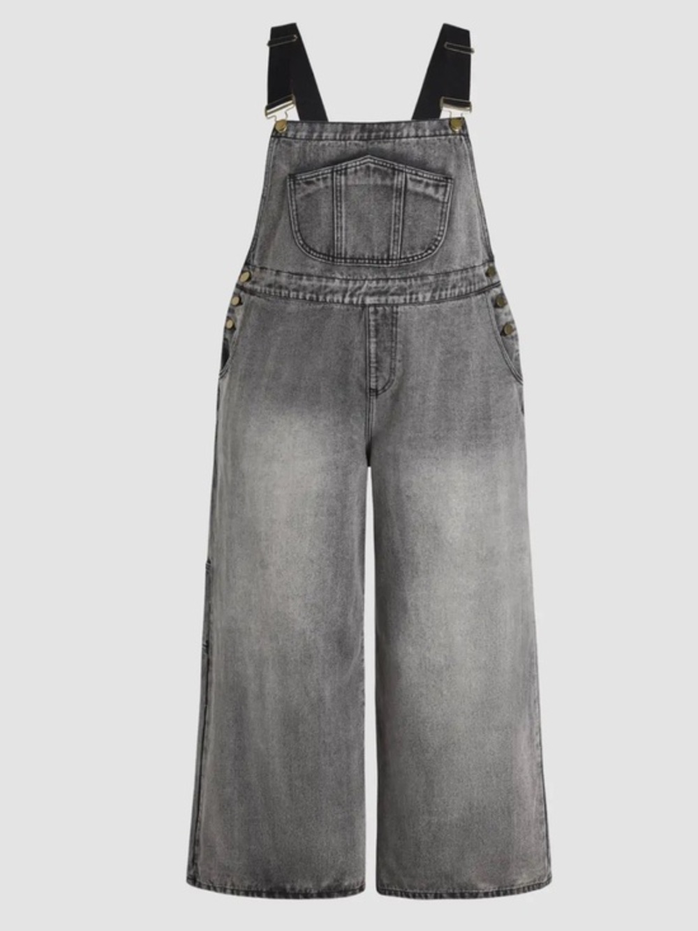 NWT CIDER DENIM POCKET WIDE LEG JUMPSUIT CURVE